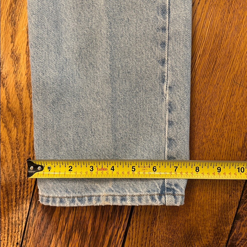 FOR JOSEPH VINTAGE💗 LIGHT WASH STRAIGHT LEG HIGH WAIST WOMENS BLUE JEANS SIZE 30 - Picture 6 of 12